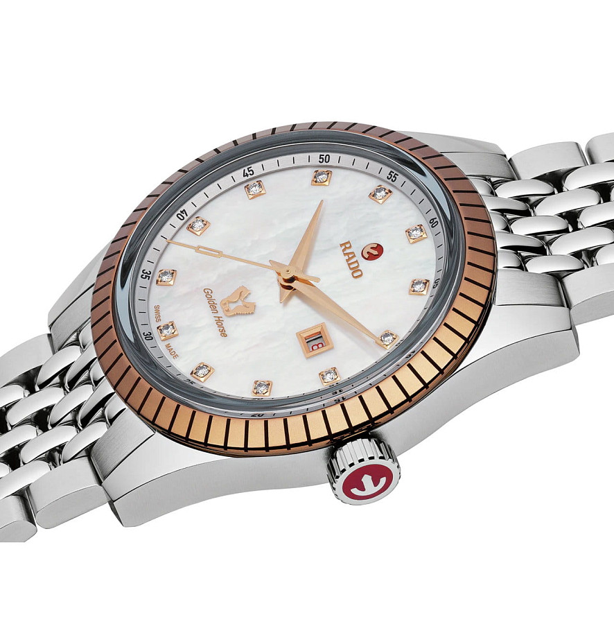 Часы Rado Golden Horse Automatic Diamonds R33102903 — металл керамика сталь, Швейцария