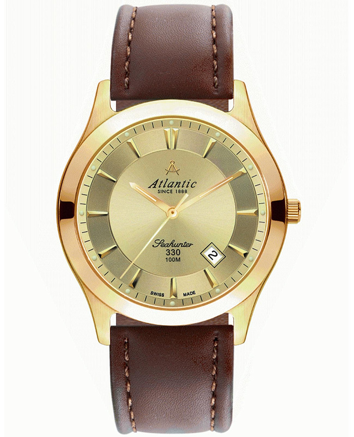 Часы Atlantic Seahunter 71360.45.31 — мужские, золотистый