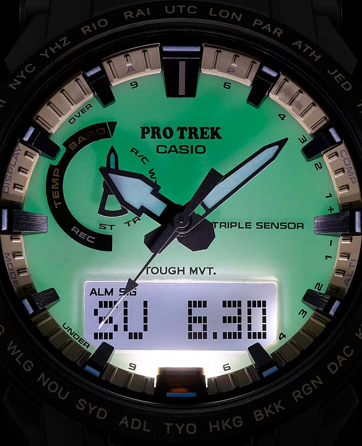 Часы Casio Pro Trek PRW-61LD-5 — мужские, полимер