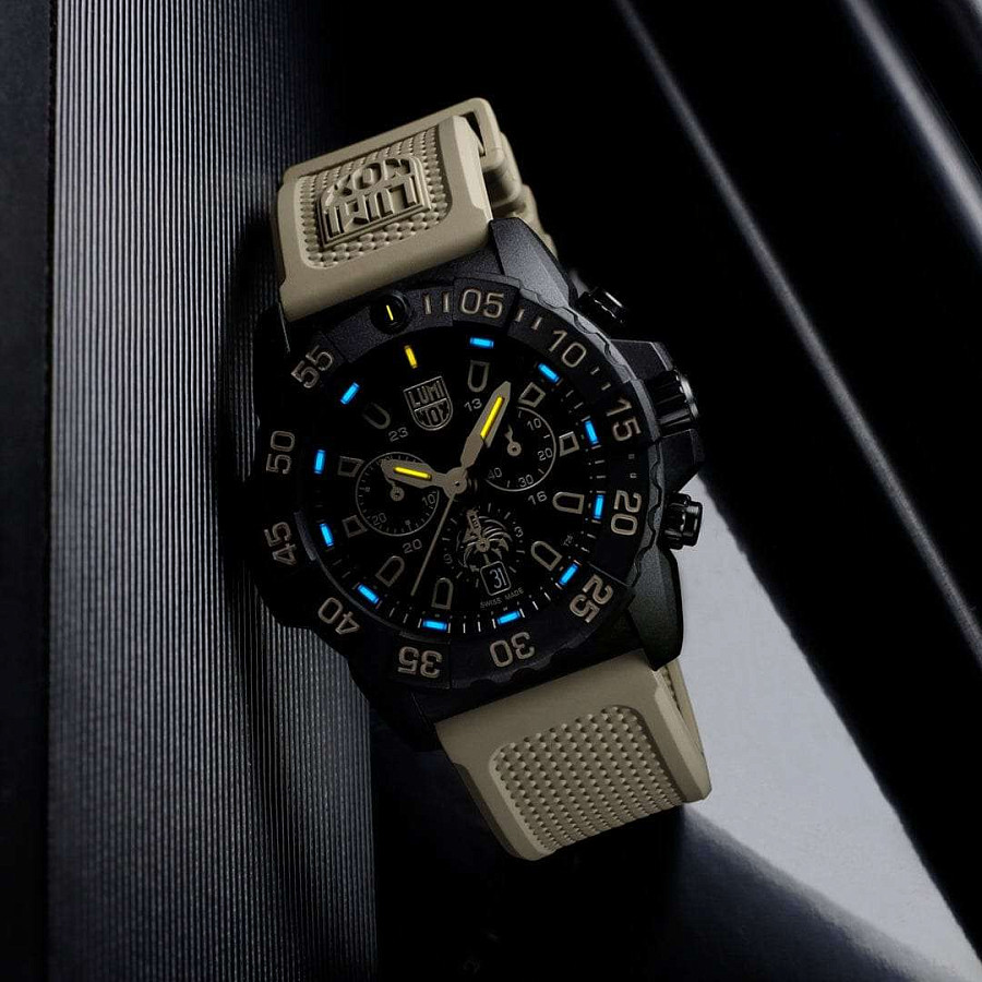 Часы Luminox Navy SEAL Foundation Chronograph XS.3590.NSF.SET — черный, кварцевые