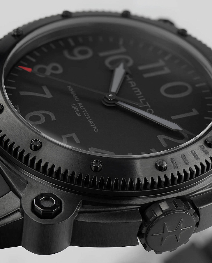 Часы Hamilton Khaki Navy BeLOWZERO Auto Limited Edition H78505332 — каучук, мужские