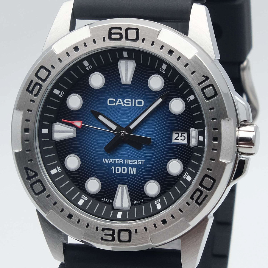 Часы Casio Collection MTD-140-2A — кварцевые, металл сталь