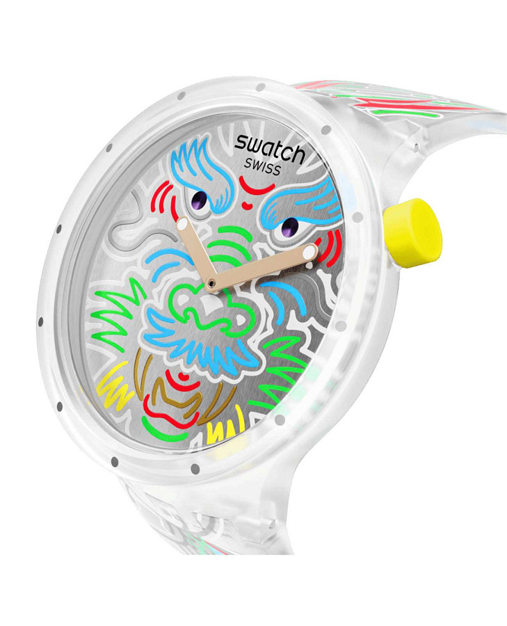 Часы Swatch Big Bold Biosourced Standard SB05Z102 — кварцевые, пластик