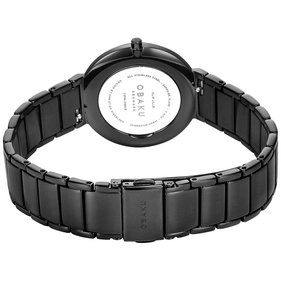 Часы Obaku Links V258LXBBSB — сталь металл, Дания