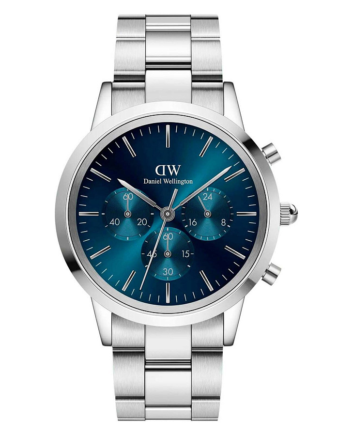 Часы Daniel Wellington Iconic Link Arctic DW00100644 — мужские, синий