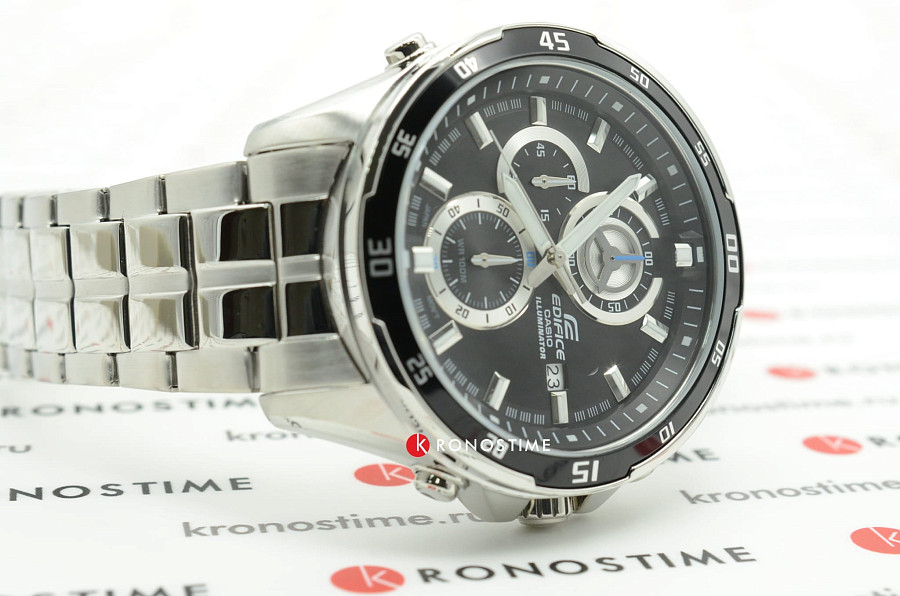 Часы Casio Edifice EFR-547D-1A — кварцевые, металл сталь алюминий