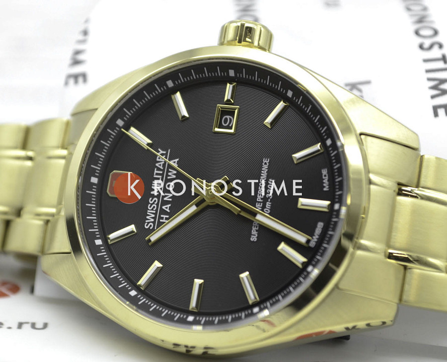 Часы Swiss Military Hanowa Pioneer SMWGH0004110 — нержавеющая сталь с pvd-покрытием, мужские