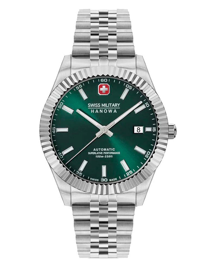 Часы Swiss Military Hanowa Diligenter SMWGL0002103 — мужские, зеленый