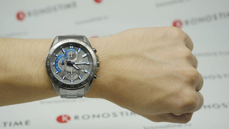 Часы Casio Edifice EFV-550GY-8A — черный, кварцевые