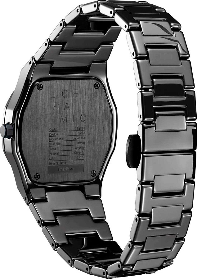 Часы D1 Milano Ceramic CEBU01 — черный, керамика