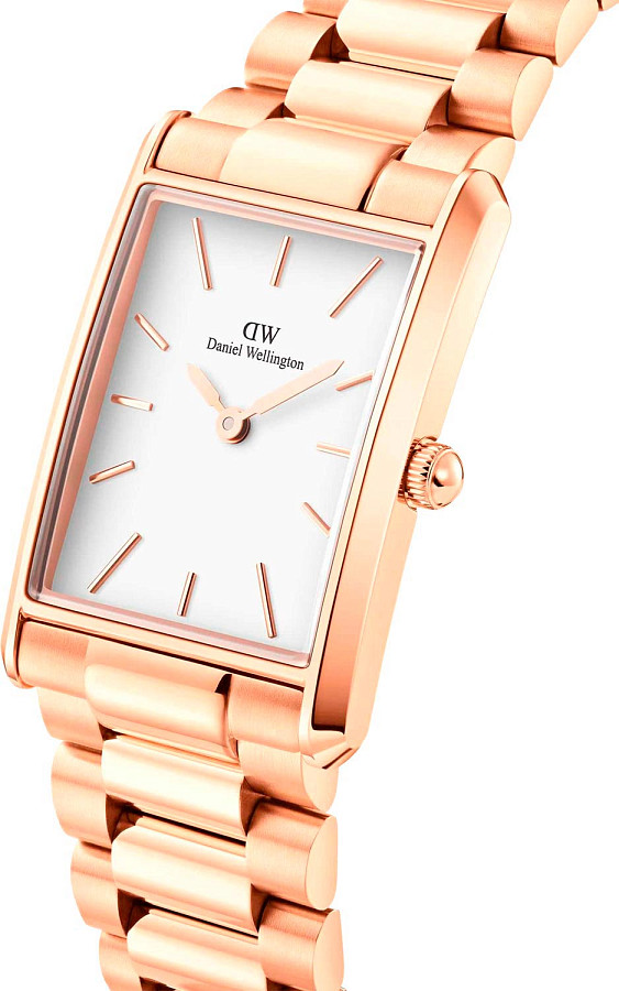 Часы Daniel Wellington Bound 3-Link Rose Gold DW00100699 — нержавеющая сталь с pvd-покрытием, женские