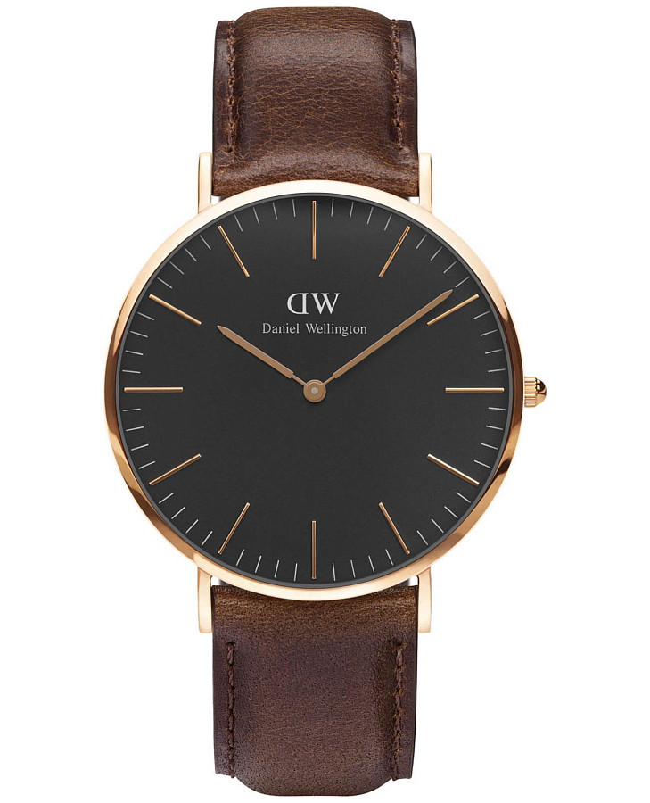 Часы Daniel Wellington Classic Bristol DW00100125 — мужские, черный