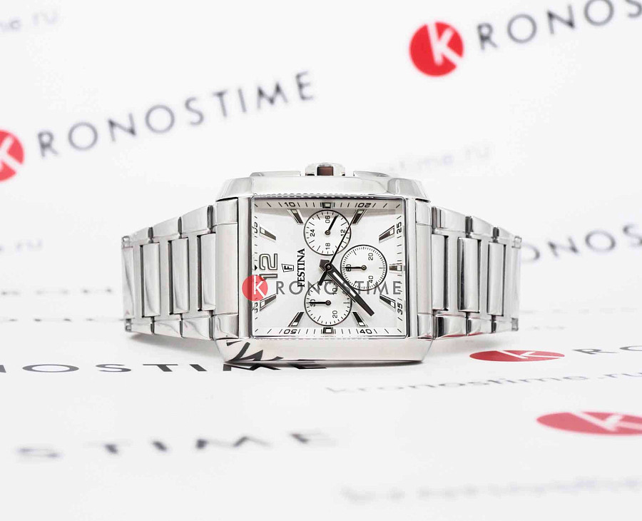 Часы Festina Timeless Chrono F20635/1 — кварцевые, сталь металл