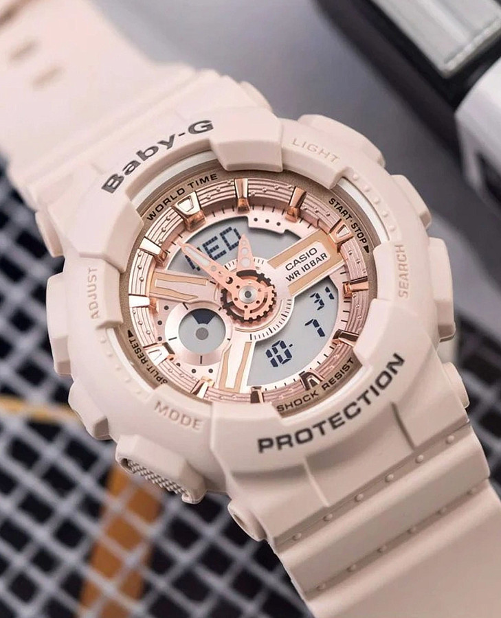 Часы Casio Baby-G BA-110XCP-4ADR — кварцевые, пластик
