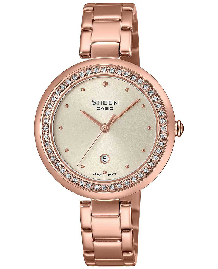 Часы Casio Sheen SHE-4556PG-7AUDF — женские, шампань