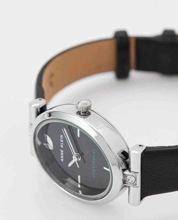 Часы Anne Klein 5155BKBK — кварцевые, металл сталь