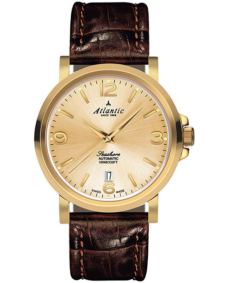 Часы Atlantic Seahunter 72760.45.35 — мужские, золотистый