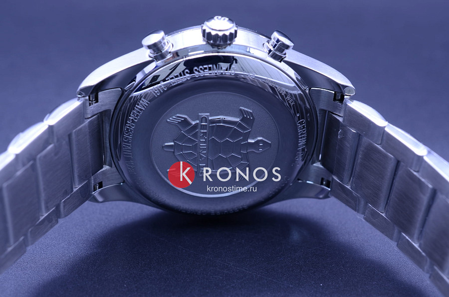 Часы Certina DS-2 Chronograph 1/100 sec C024.447.11.051.00 — нержавеющая сталь, мужские