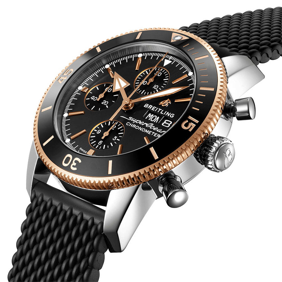 Часы Breitling Superocean Heritage Automatic Chronograph 44 U13313121B1S1 — механические, сталь металл золото