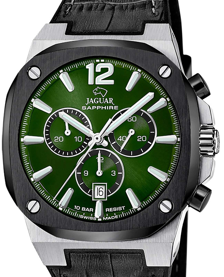 Часы Jaguar Rond Carre J1026/5 — кварцевые, сталь металл