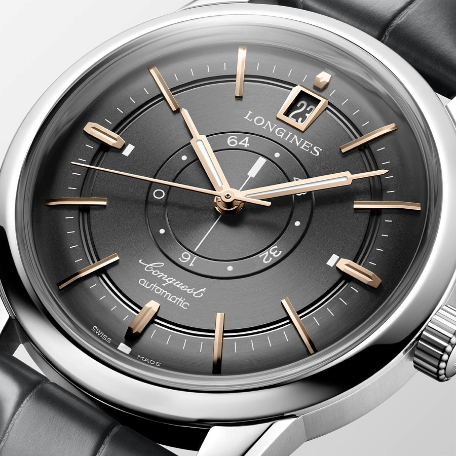 Часы Longines Heritage L1.648.4.62.2 — черный, сталь металл