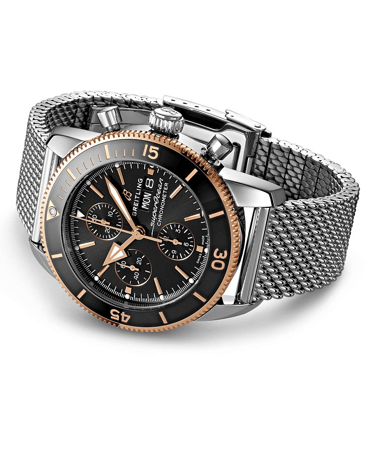 Часы Breitling Superocean Heritage Automatic Chronograph 44 U13313121B1A1 — сталь металл золото, Швейцария