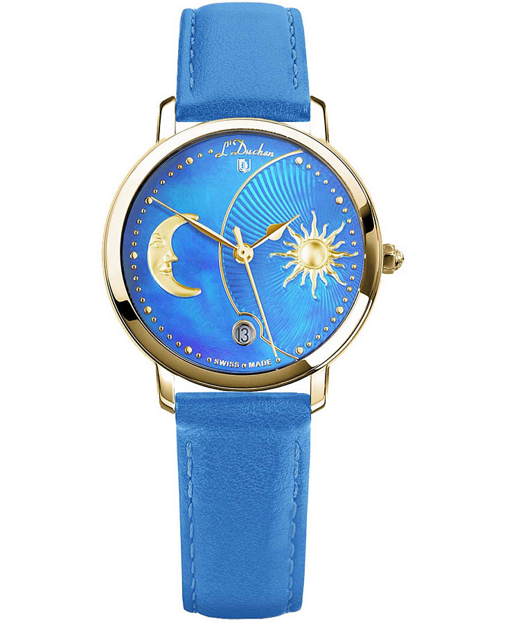 Часы L'Duchen Day & Night D 781.28.32 — женские, голубой