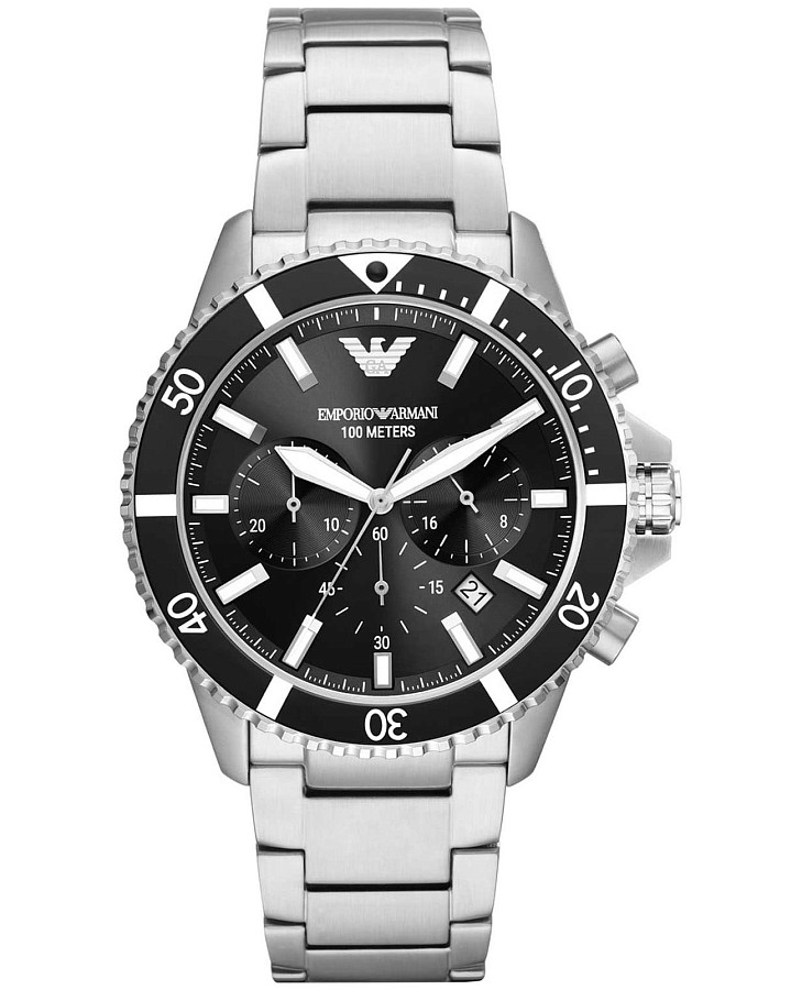 Часы Emporio Armani Diver AR11360 — мужские, черный
