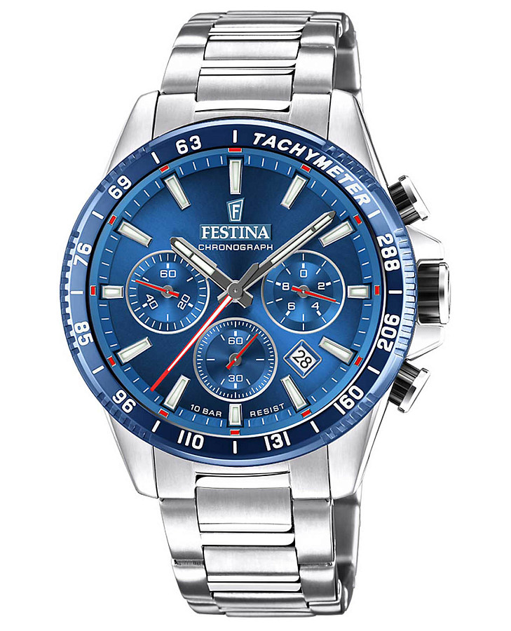 Часы Festina Timeless Chrono F20560/3 — мужские, синий