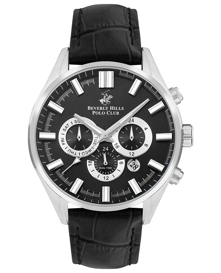 Часы Beverly Hills Polo Club BP3504X.651 — мужские, серебристый