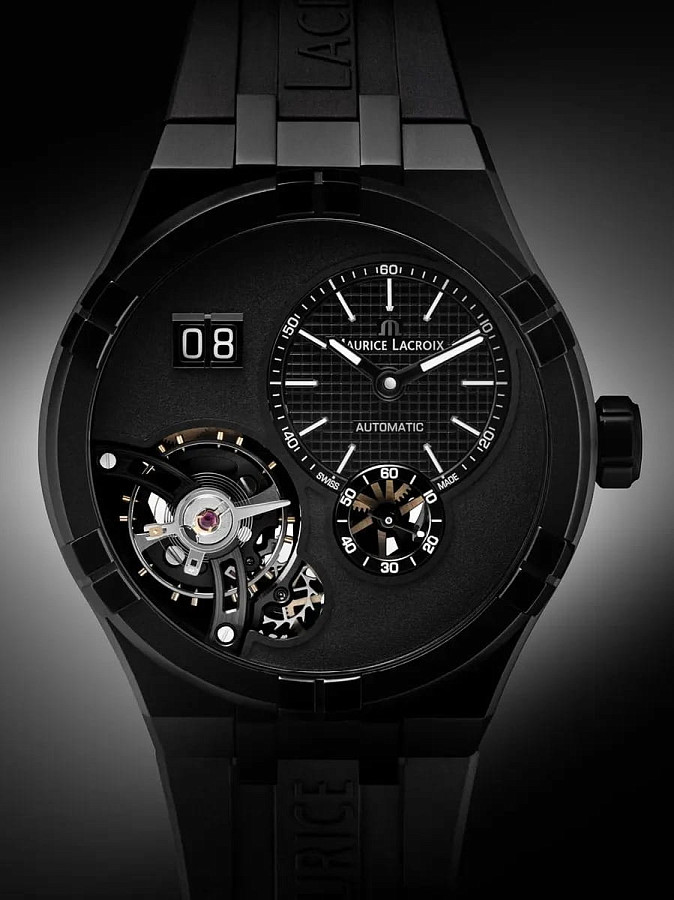 Часы Maurice Lacroix Aikon Master Grand Date Black AI6118-DLB0B-330-2 — механические, Швейцария, мужские
