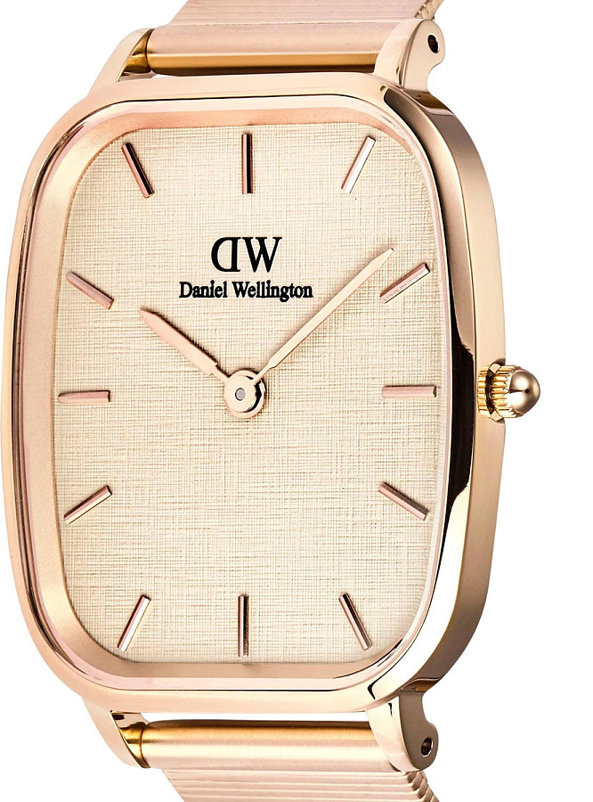 Часы Daniel Wellington Marlon Wire Linen Rose Gold DW00100815 — нержавеющая сталь с pvd-покрытием, женские