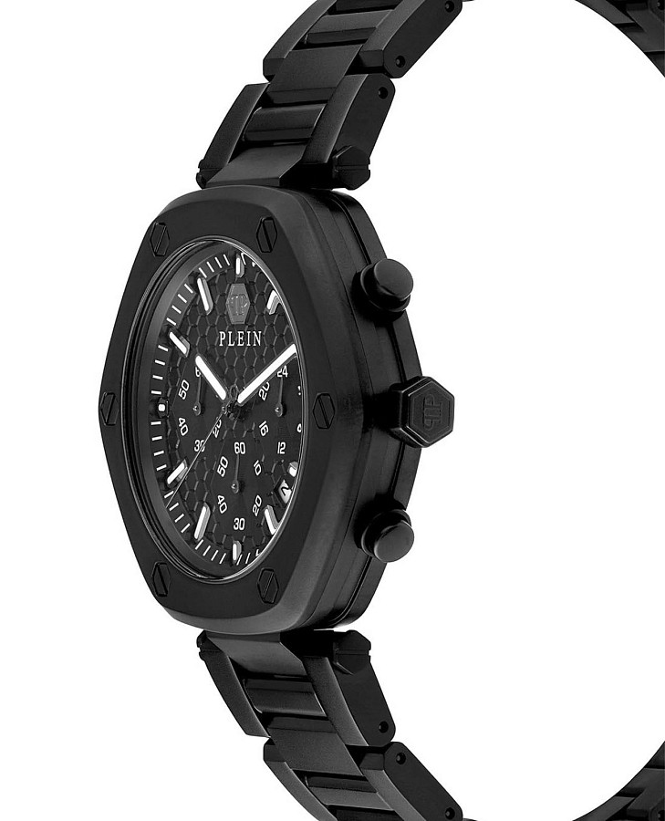 Часы Philipp Plein The Hexagon Chrono PWZBA0623 — нержавеющая сталь с ip-покрытием, мужские