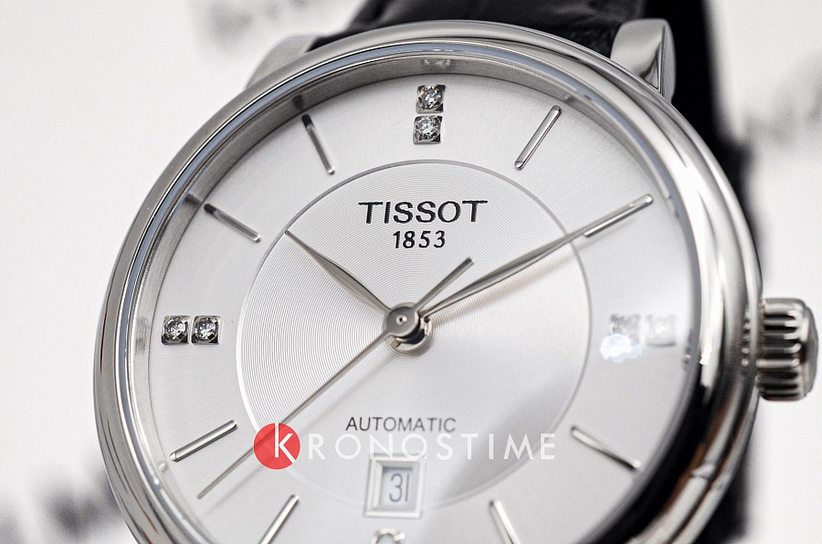 Часы Tissot Carson Premium Lady Automatic T122.207.16.036.01 — женские, кожаный