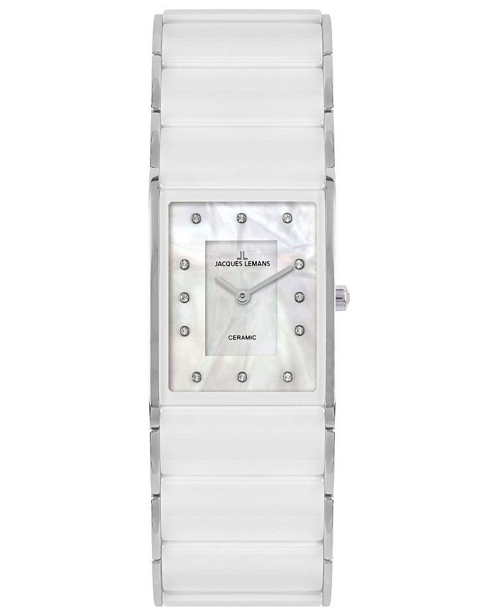 Часы Jacques Lemans High Tech Ceramic 1-1940G — женские, перламутровый