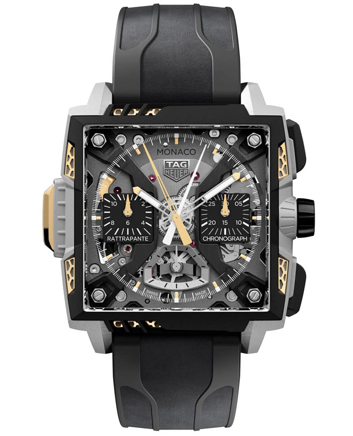Часы TAG Heuer Monaco Split-seconds Chronograph CBW218B.FT8124 — мужские, серый