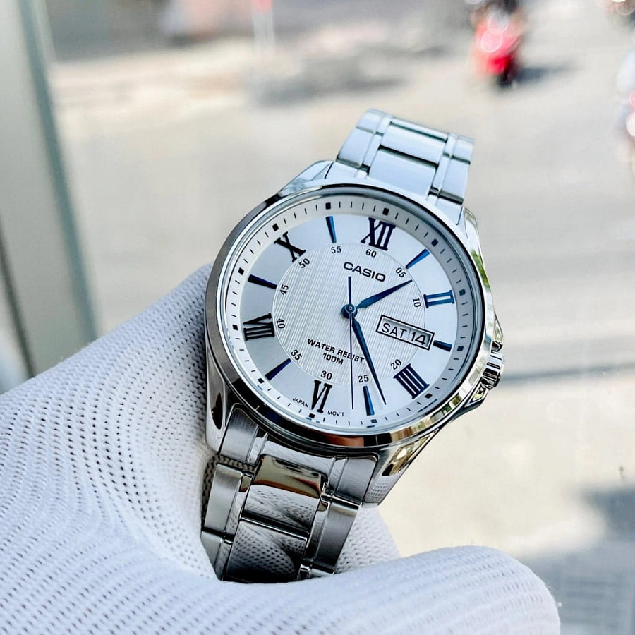 Часы Casio Collection MTP-1384D-7A2VDF (MTP-1384D-7A2) — Япония, мужские