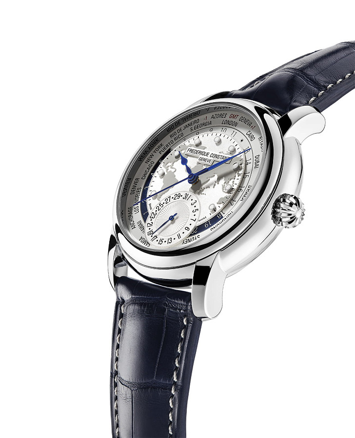 Часы Frederique Constant Worldtimer Manufacture FC-718WM4H6 — металл сталь, Швейцария