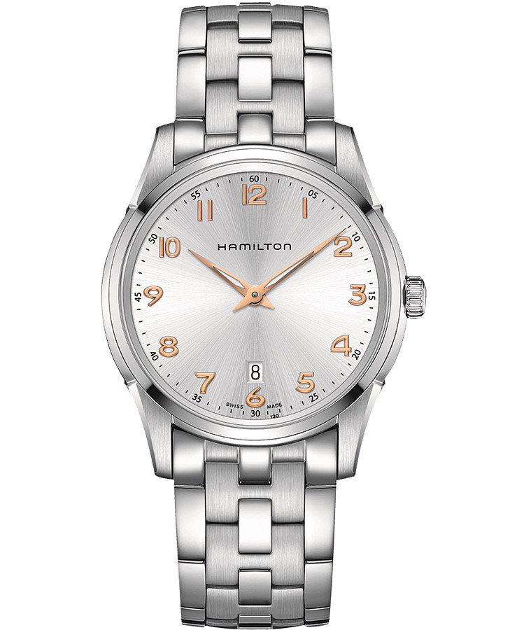 Часы Hamilton Jazzmaster Thinline Quartz H38511113 — мужские, белый