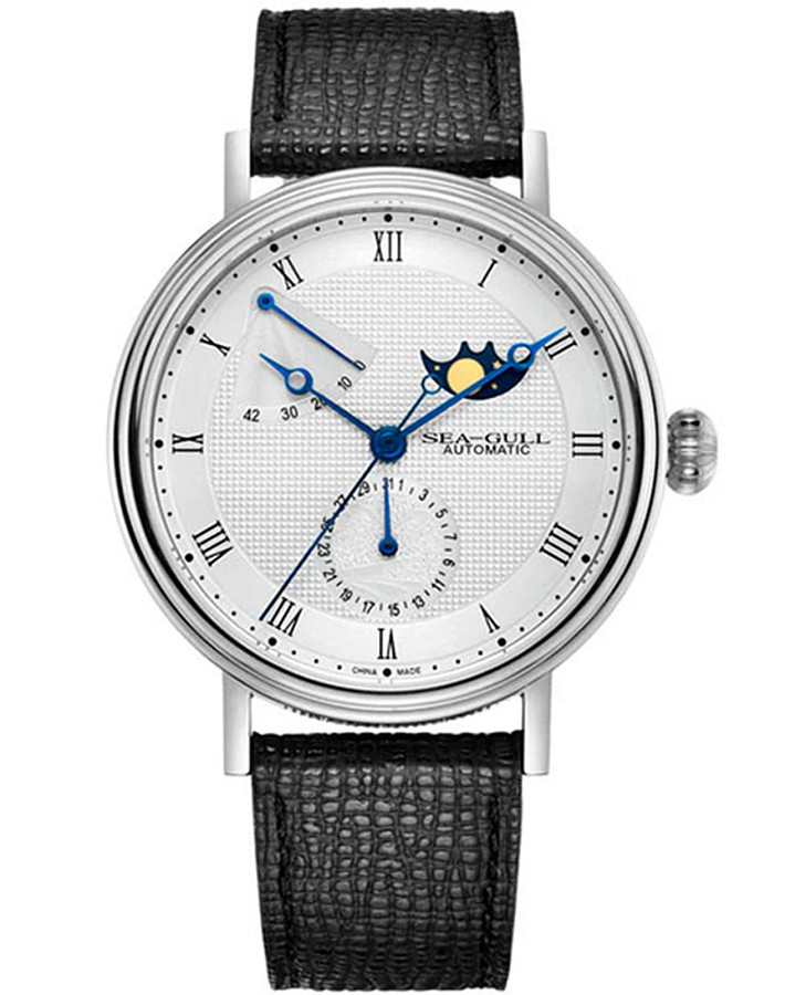 Часы Seagull Moon Phase 819.11.6092 — мужские, белый
