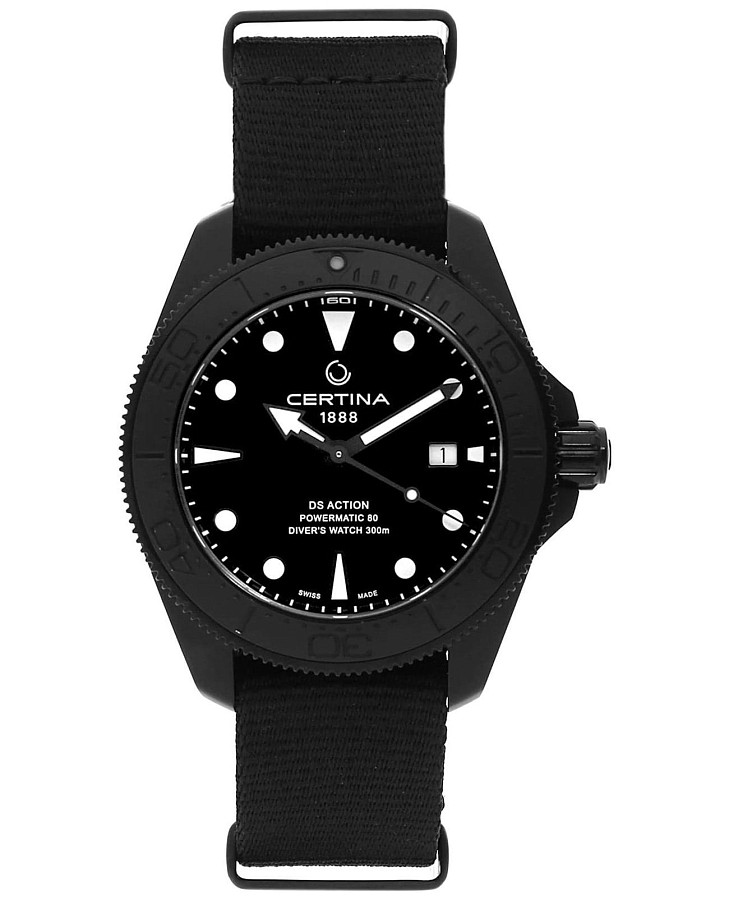 Часы Certina DS Action Diver C032.607.38.051.00 — мужские, черный