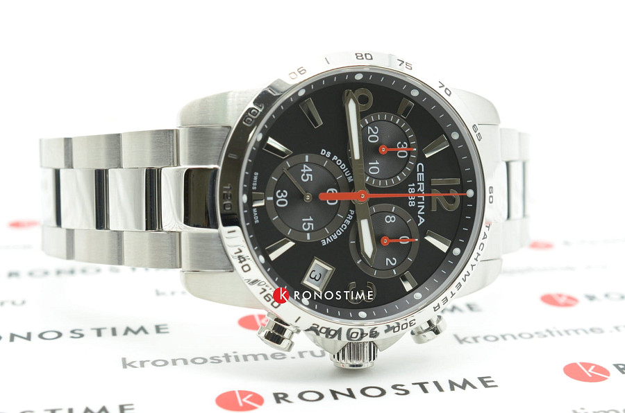 Часы Certina DS Podium Chronograph 1/10 sec C034.417.11.057.00 — Швейцария, кварцевые