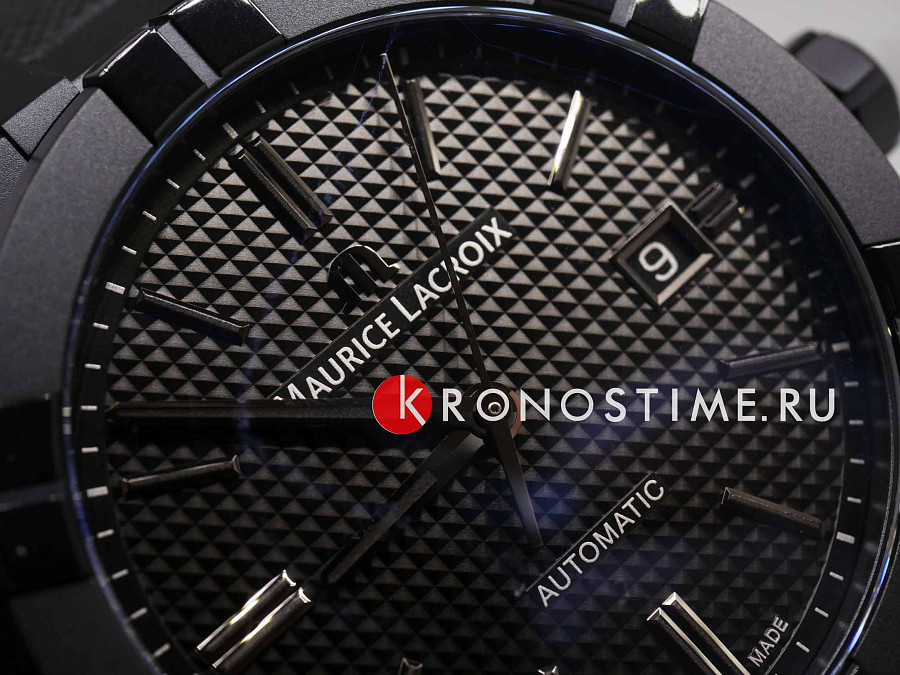 Часы Maurice Lacroix Aikon Automatic AI6008-PVB01-330-1 — черный, металл сталь