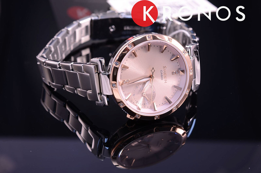 Часы Casio Sheen SHE-4051SG-4A — металл сталь, Япония