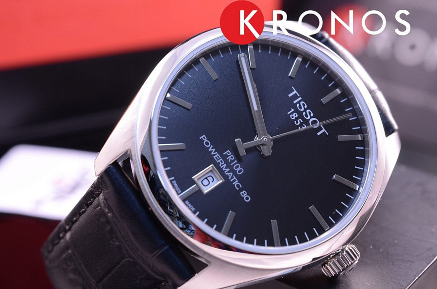 Часы Tissot PR 100 Powermatic 80 T101.407.16.051.00 — Швейцария, механические