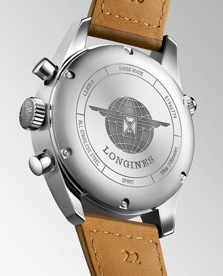 Часы Longines Spirit L3.820.4.73.2 — механические, сталь