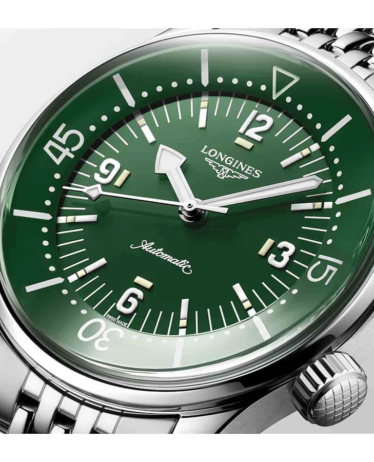 Часы Longines Legend Diver L3.764.4.06.6 — механические, металл сталь
