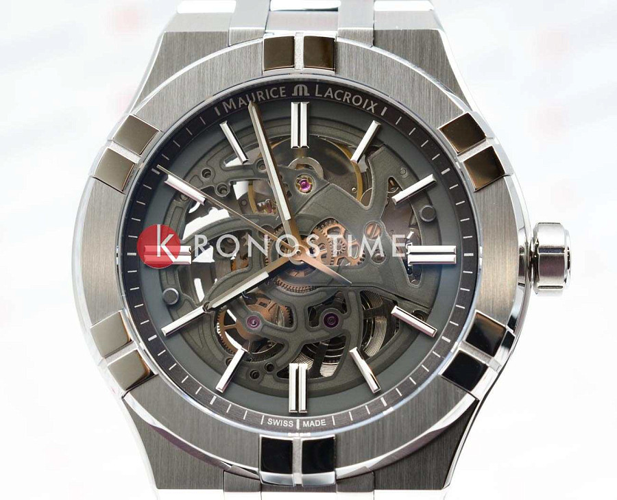 Часы Maurice Lacroix Aikon Automatic Skeleton AI6008-SS002-030-1 — металл сталь, Швейцария