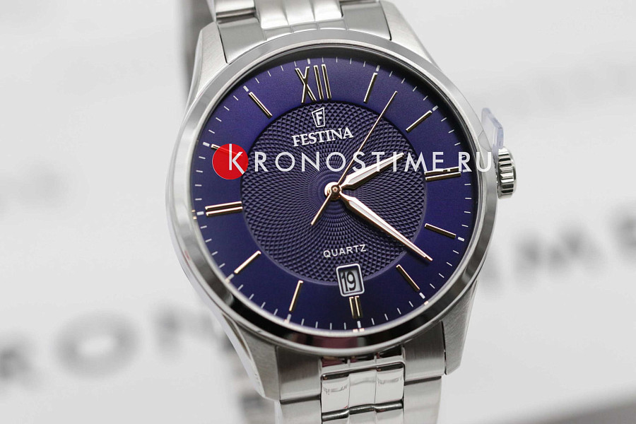 Часы Festina Classics F20425/5 — мужские, нержавеющая сталь 316l