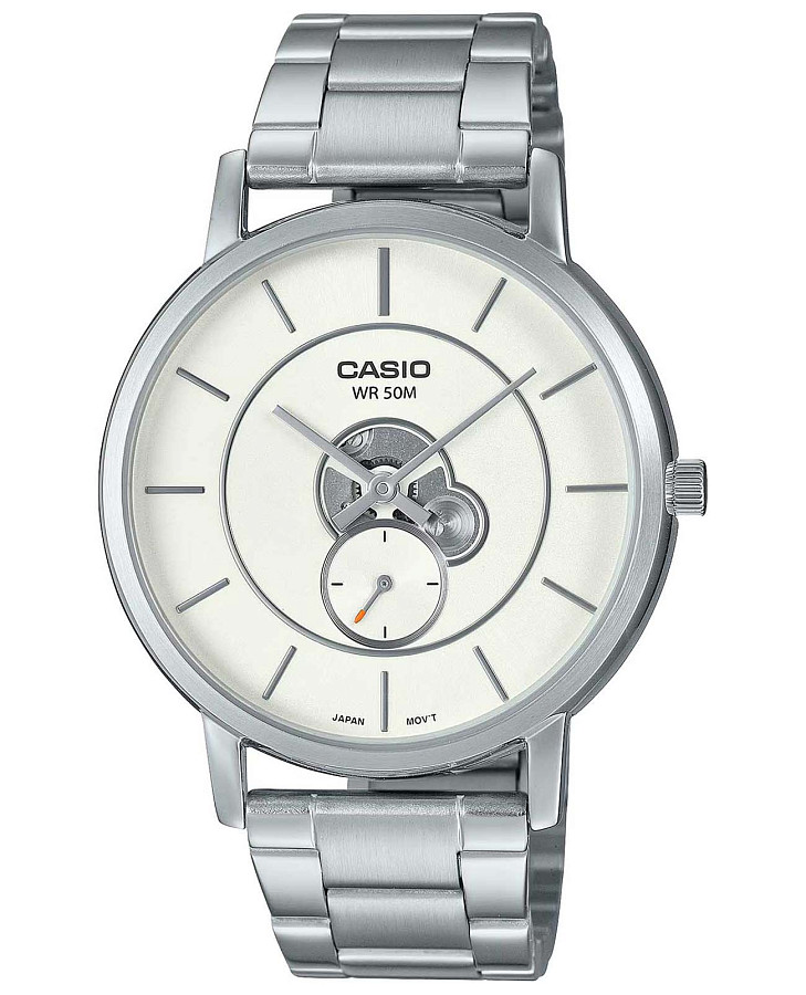 Часы Casio Collection MTP-B130D-7A — мужские, белый